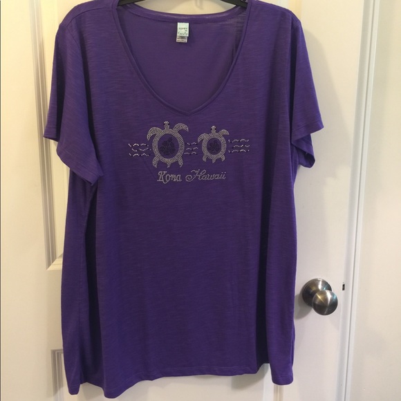 NWOT purple sparkle turtle t-shirt - Picture 2 of 6